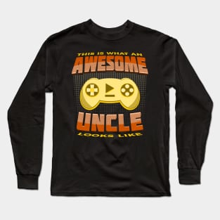 This Is What An Awesome Uncle Looks Like Gaming Console Long Sleeve T-Shirt